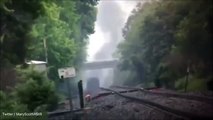 Train with 'flammable, toxic gas' derails, catches fire in Knoxville causing mass evacuation