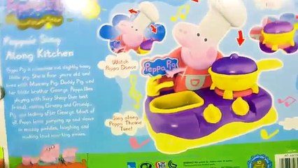 Peppa Pig Sing Along Kitchen Play Doh Muddy Puddles Cooking Playset Peppa's Song and Dance Toys