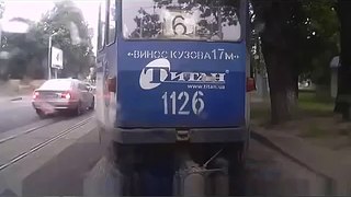 Semi Truck V/S Tram Crash