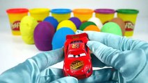 10 Play Doh Surprise Eggs Lightning McQueen Disney Cars & SpongeBob Squarepants & Toys