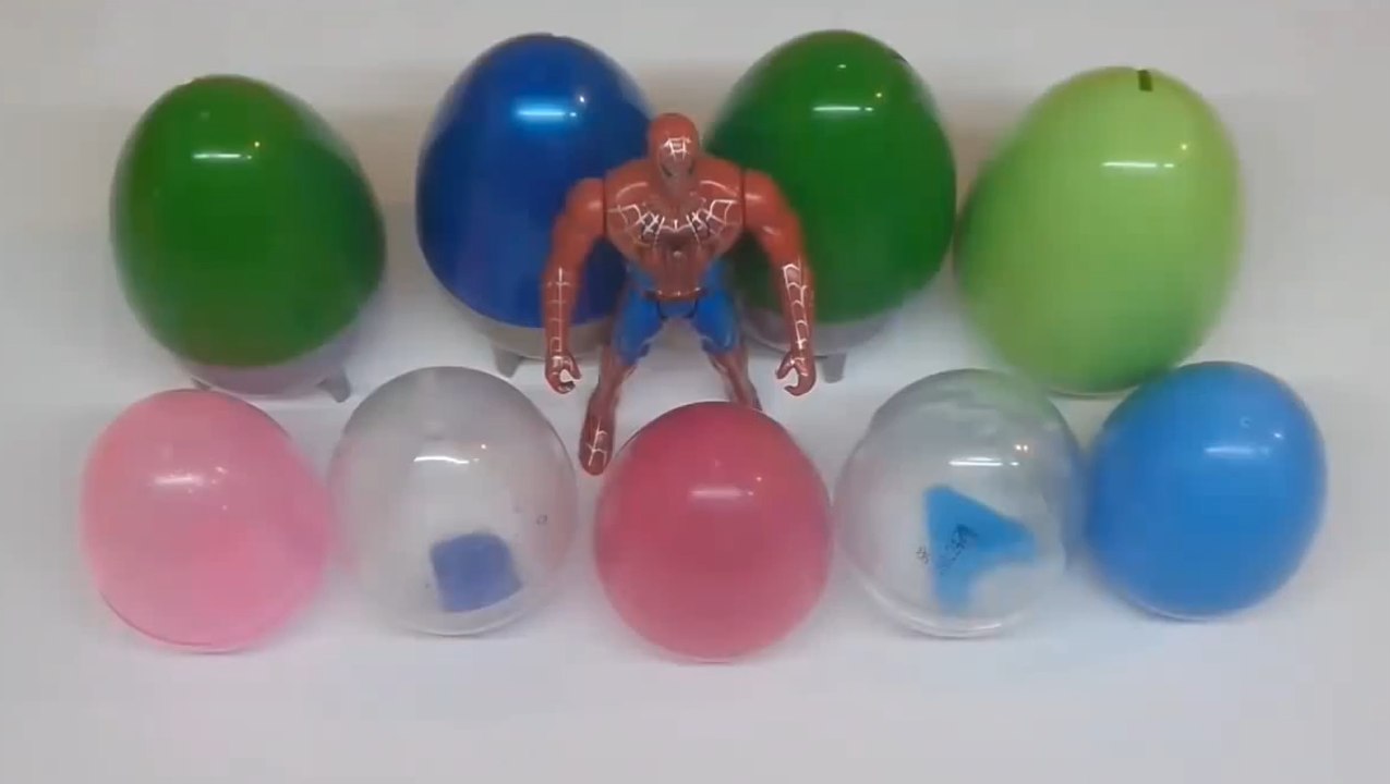Kinder Surprise Egg Learn-A-Word! Spelling Spiderman Words! Lesson