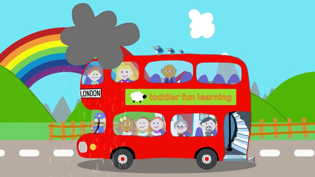 The Wheels on the bus   Toddler Fun Learning   Nursery Rhyme | song for children