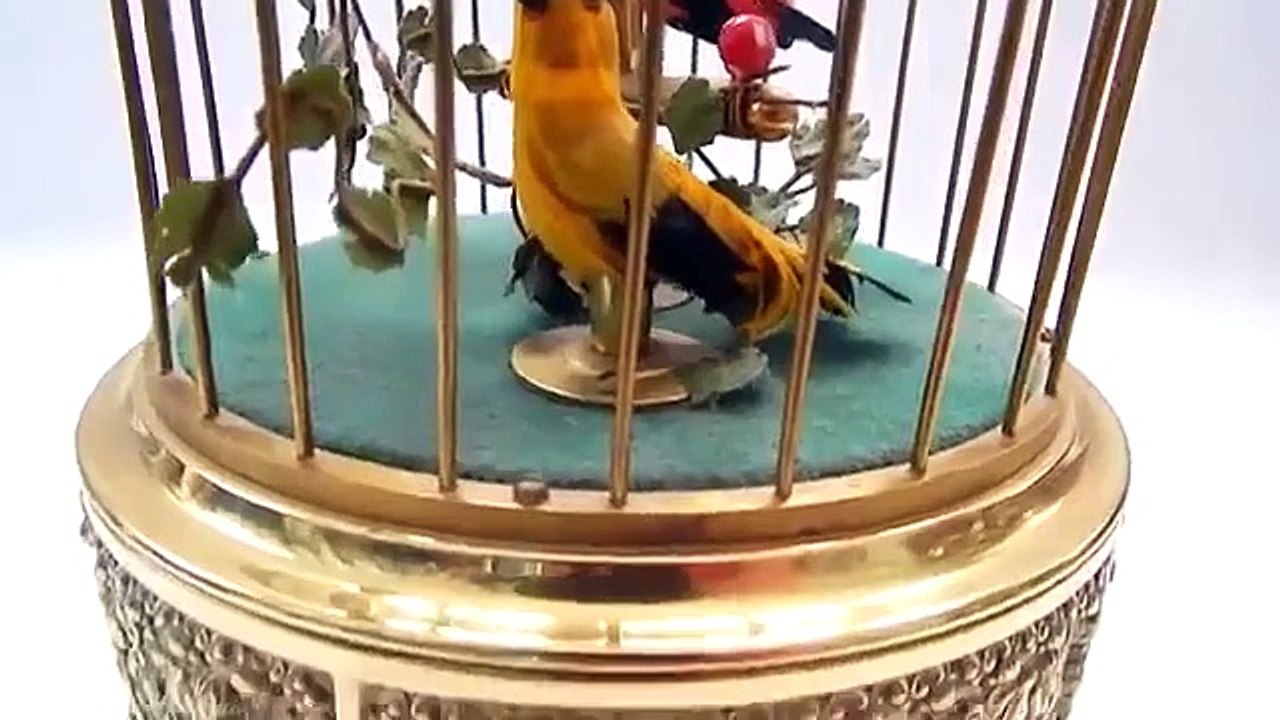 Antique Singing Bird Music Box
