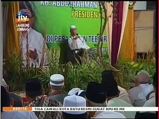 PERINGATAN 1000 HARI WAFATNYA GUS DUR [27-09-2012] Prof. Dr. KH. Tolhah Hasan - JTV