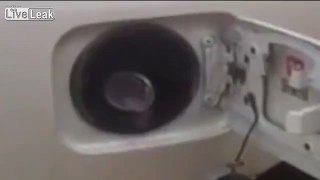 Gasoline boiling inside a car tank.