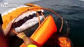 Paraglider engine shuts off in mid air