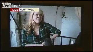 News Reporter Swears on Live UK TV!