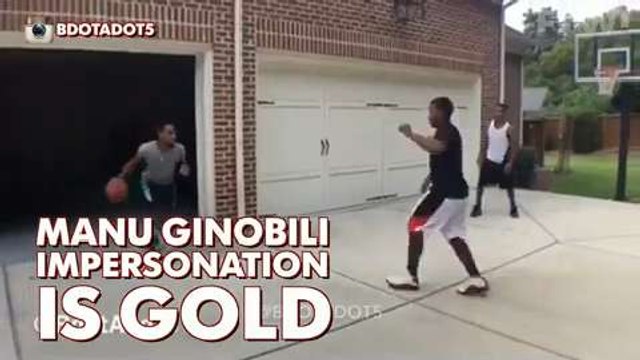 Manu Ginobili gives impersonator his approval