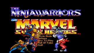 The Ninja Warriors X Marvel Super Heroes DEMO OPENBOR 1080P HD Playthrough - MOONLIGHT FINAL