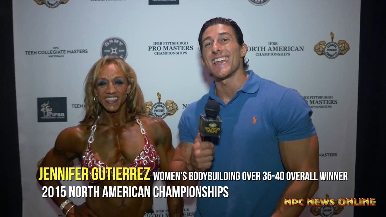 JENNIFER GUTIERREZ WOMEN'S BODYBUILDING OVERALL WINNER Over 35 40