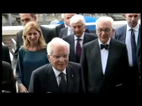 Mattarella a Venezia per l'inaugurazione della 72° Mostra del Cinema (03.09.15)