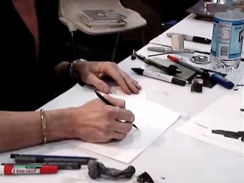 Bill Sienkiewicz Draws a Monster! Pt.1