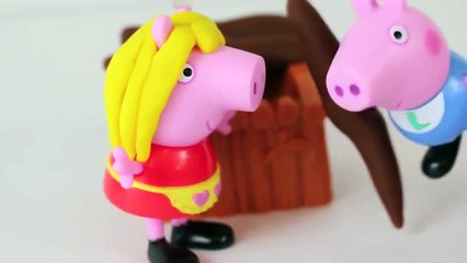 Peppa Pig Story of The Three Little Pigs Play Doh Set with Peppas Cousin Play Dough Disney