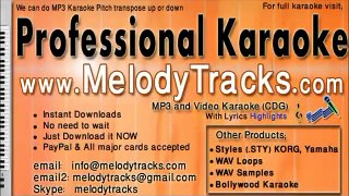 main tere ajnabi sheher mein Pakistani Karaoke - www.MelodyTracks.com