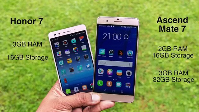 Huawei Honor 7 vs Ascend Mate 7