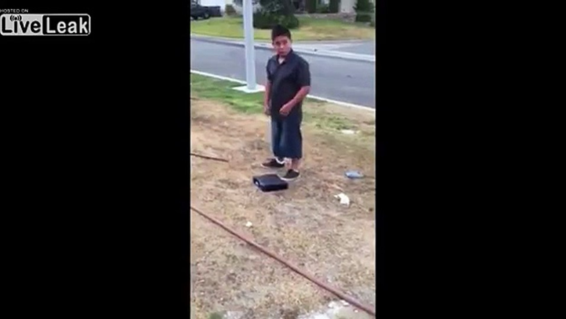 father makes kid break two gaming consoles