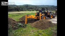 Handyman from Poland made his own small 4x4 front loader with backhoe (and snow plow, drill, tool for splitting wood and many other things)