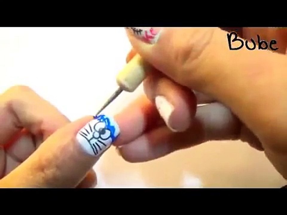 Vẽ móng tay Doremon siêu dễ với Stamping Nail Art+   Doraemon Nail Art Tutorial   Ngọc Bube