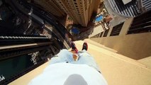 Man Leaps From Skyscraper Ledges In Unbelievable Parkour Stunt