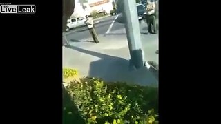 Innocent Guy refuses to lay down on ground for cop
