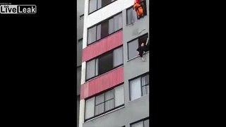 Firefighter saves suicidal woman with a swift kick