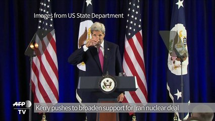 Kerry pushes to broaden support for Iran deal