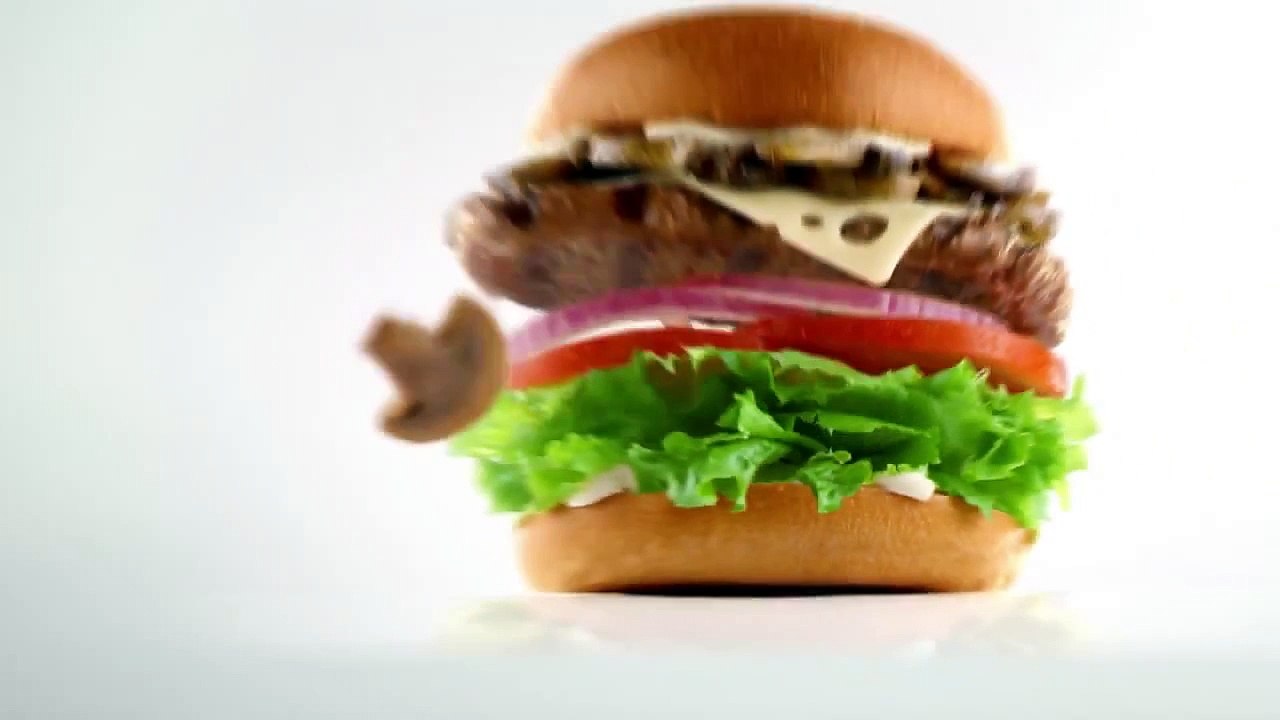 Carl's Jr All Natural Burger Commercial 2015 Mushroom and Swiss