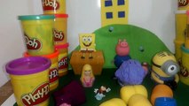 Spongebob barbie peppa pig despicable me minions surprise eggs