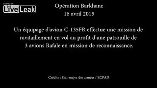 ArmÃ©e de l'Air C-135FR Refueling Rafales over The Sahel