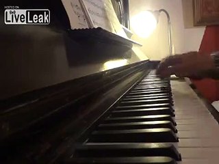 Theme from Chanson Triste by P.I. Tchaikovsky on the piano.