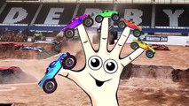 Monster Truck Finger Family Song | Animated Surprise Eggs filled with Monster Trucks for Kids