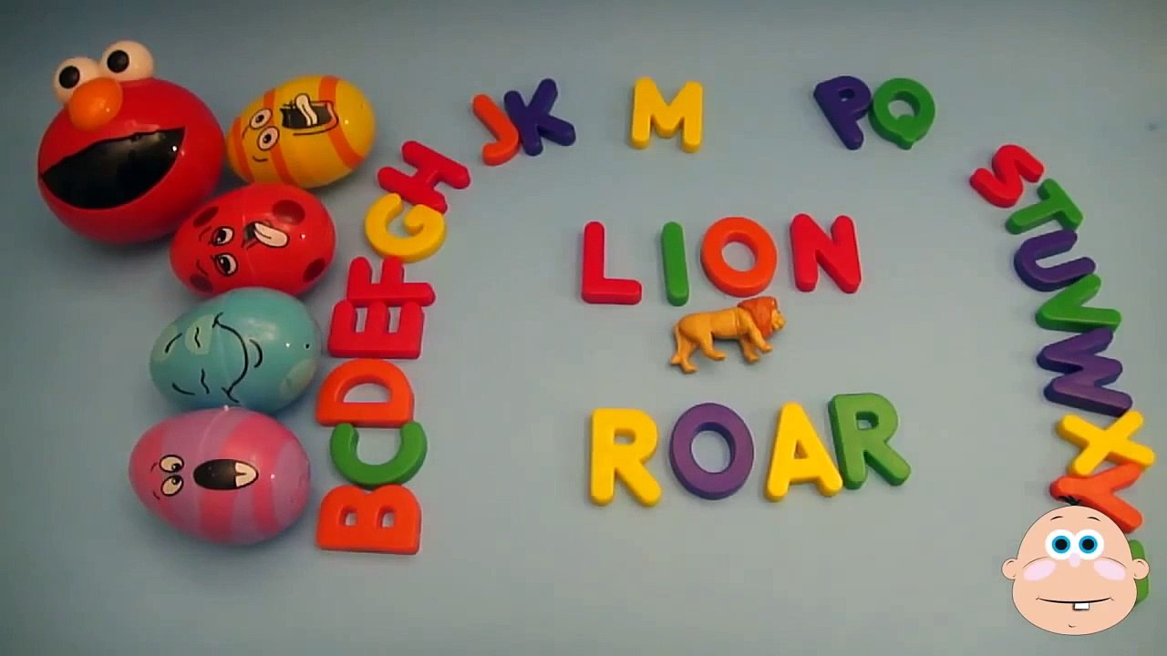 BABY BIG MOUTH SURPRISE EGG LEARN TO SPELL  ANIMAL SOUNDS PART 2!