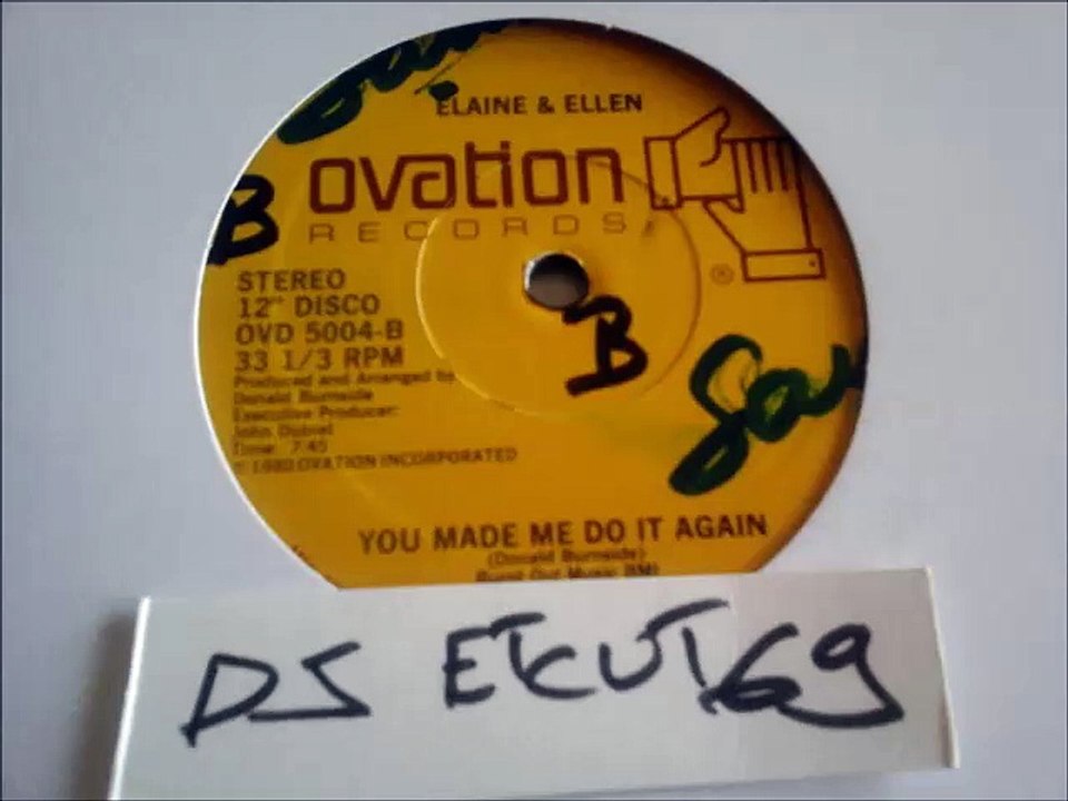 ELAINE & ELLEN -YOU MADE ME DO IT AGAIN(RIP ETCUT)OVATION REC 80