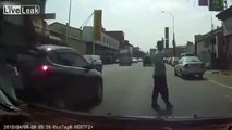 Insurance Scam Fail ! Chinese Man Tries and Fails Miserably at an Insurance Scam