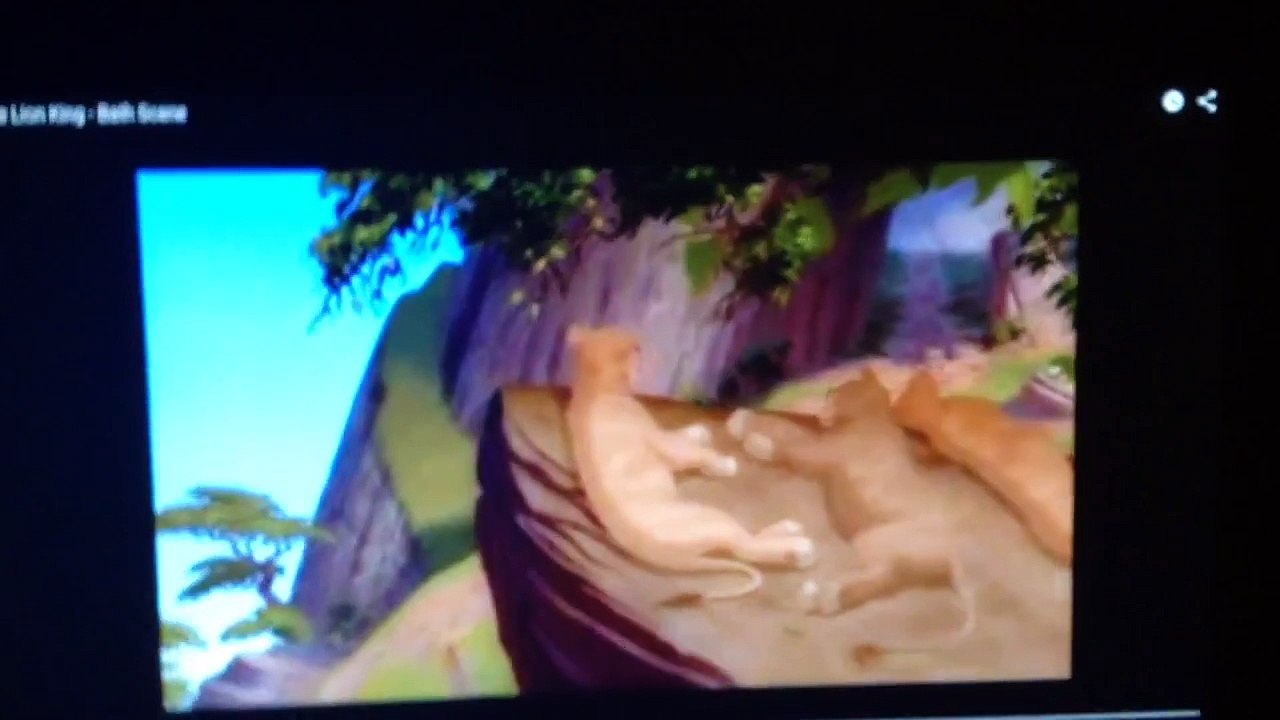 The lion king - bath time