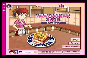 Lasagna: Sara's Cooking Class - Girls Games