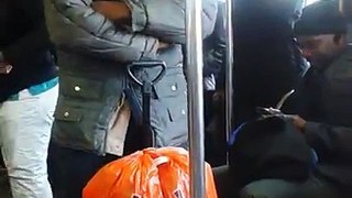 Another scary nutter going off on NYC Transit