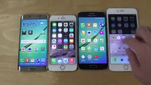 Samsung Galaxy S6 Edge vs. iPhone 6 vs. Samsung Galaxy S6 vs. iPhone 6 Plus - Which Is Faster-