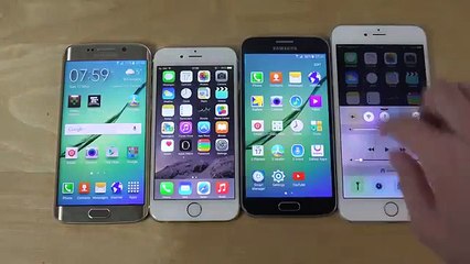 Download Video: Samsung Galaxy S6 Edge vs. iPhone 6 vs. Samsung Galaxy S6 vs. iPhone 6 Plus - Which Is Faster-