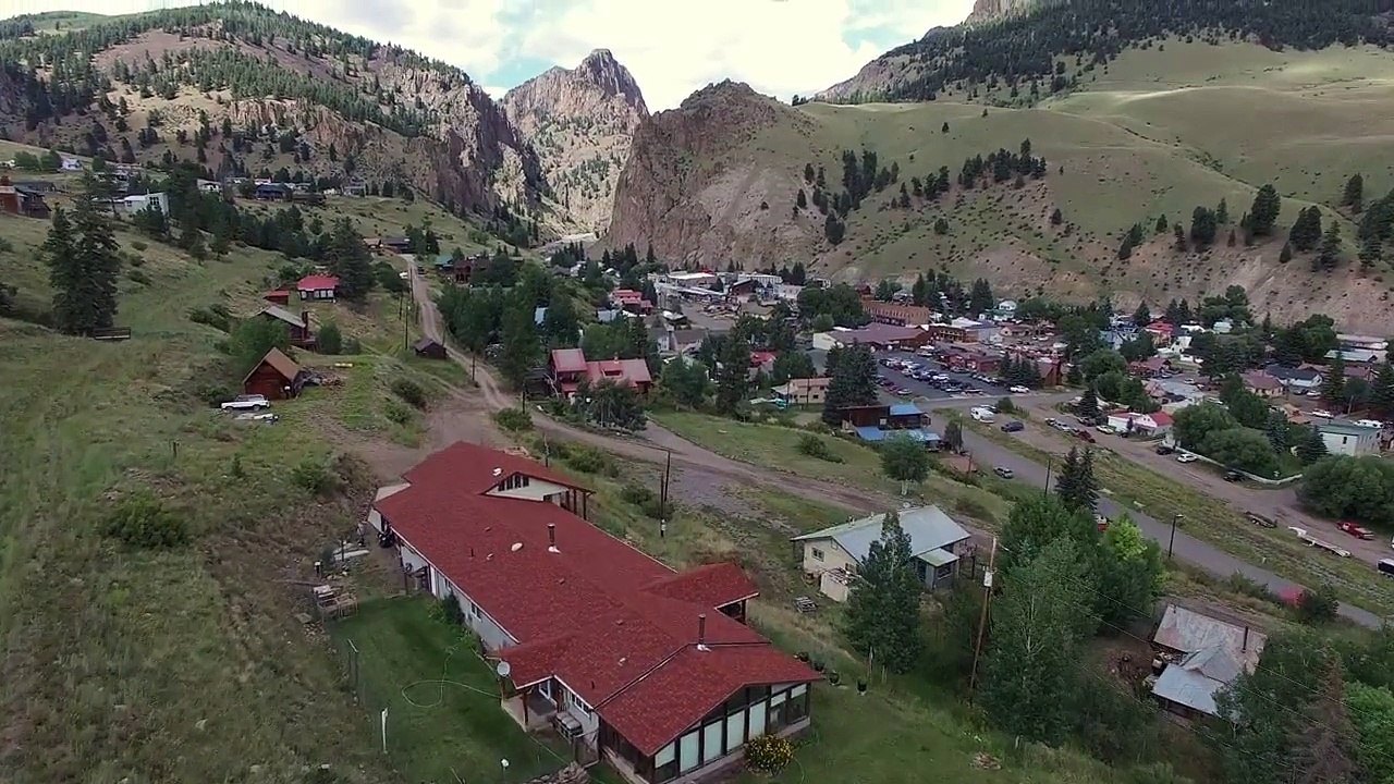 Beautiful Creede Colorado - Aerial Flyover in 4K