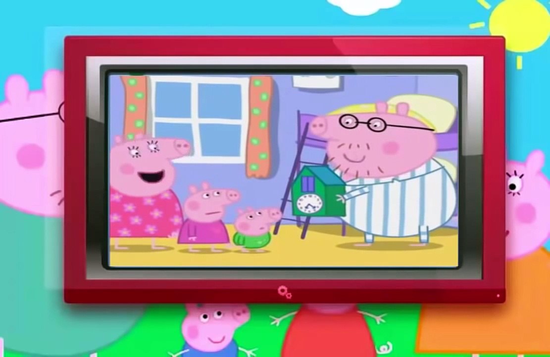 Świnka Peppa Zegar z kukulka bajki dla dzieci po polsku