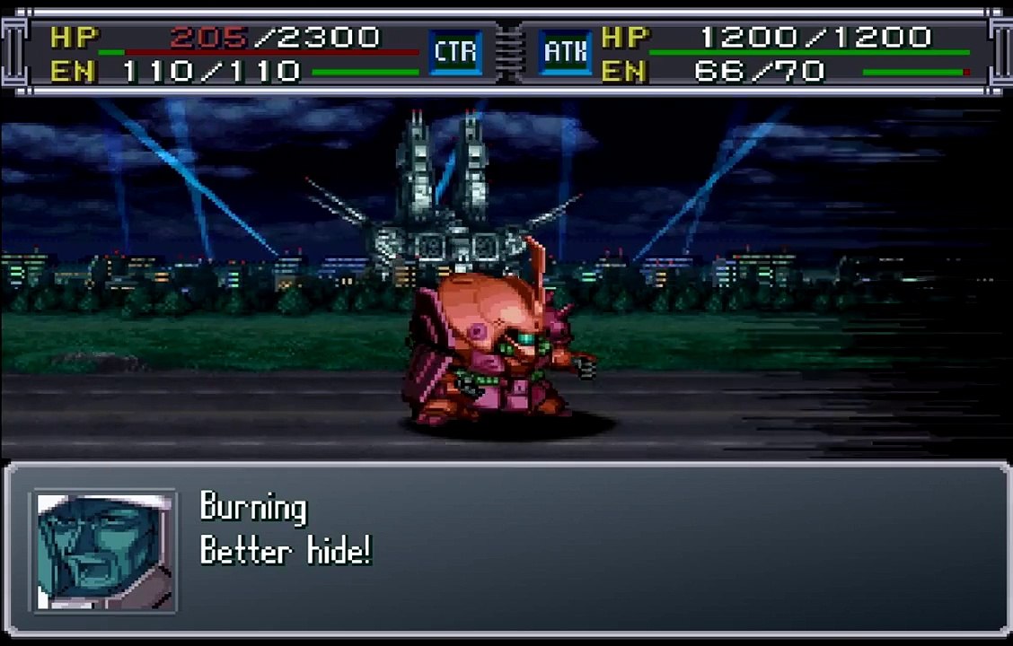 Super Robot Wars Alpha Gaiden Gundam GP01 Attacks