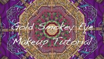 Gold Smokey Eye Makeup Tutorial For Teenagers | Simple & Easy Look♡