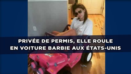 Privée de permis, elle roule en voiture Barbie aux États-Unis