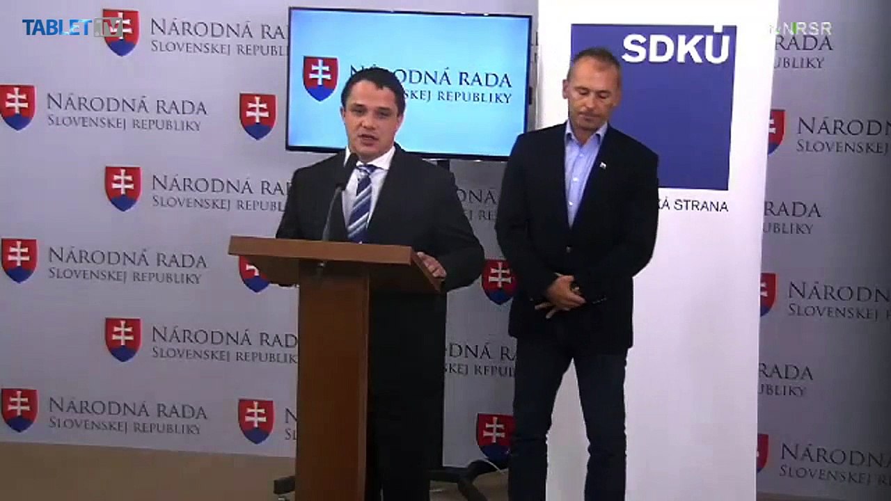 ZÁZNAM: Ľ. Kaník a P. Slávik o podozrení zo spáchania trestného činu propagácie fašizmu
