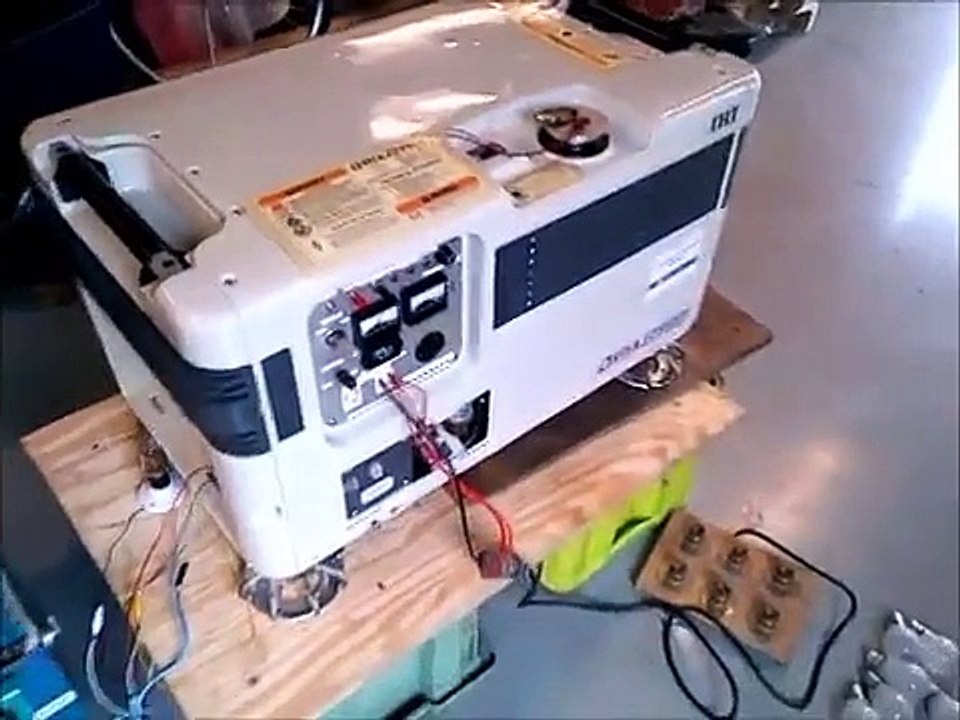 IHI Dynajet 2.6 micro gas turbine generator start up run and shut down