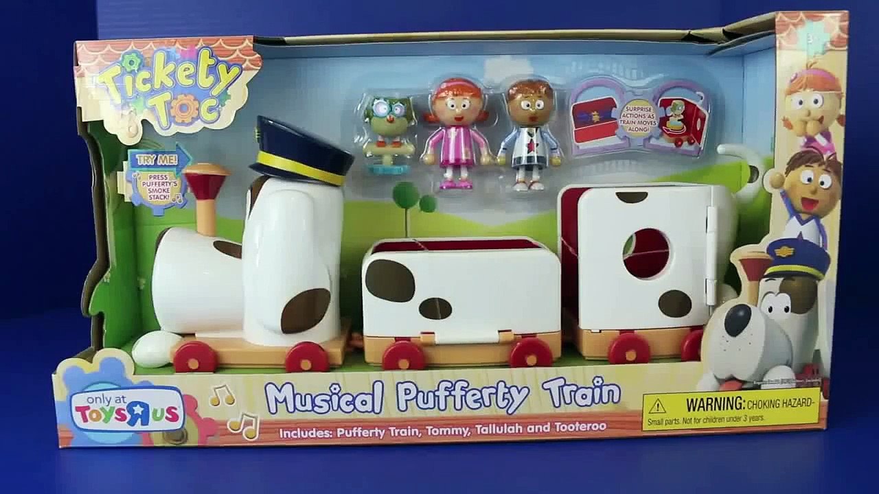 Tickety Toc Train Musical Pufferty Train with Disney Frozen Elsa, Peppa Pig and Sofia The FirsT