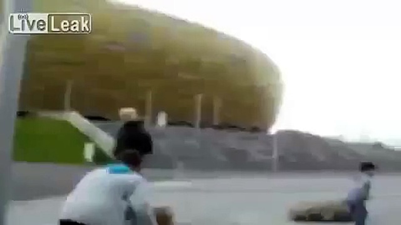 Hawk attacks dog