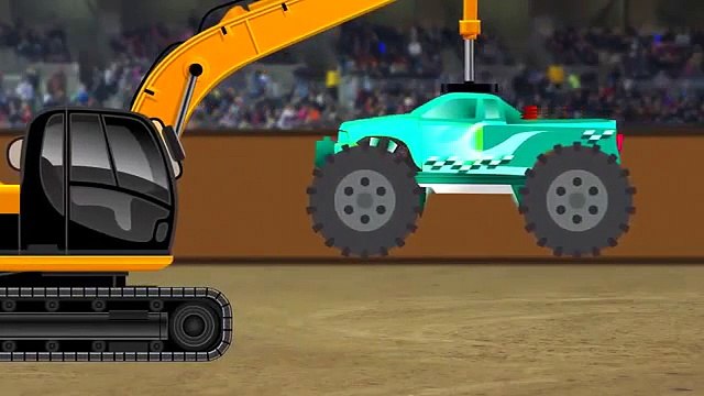 MONSTER TRUCKS for Children | Learning Shapes | Shapes Lesson for Children | Animated Surprise Eggs