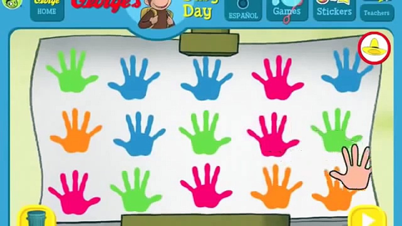 Curious George Full Episodes Educational Cartoon Game [HD] Curious George hand